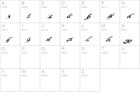 Masterpiece-Expert uppercase A-Z preview