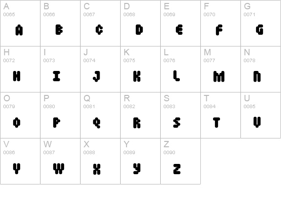 Mastertext-Heavy uppercase A-Z preview