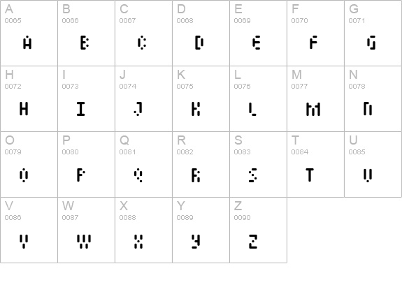Mastertext-Light uppercase A-Z preview