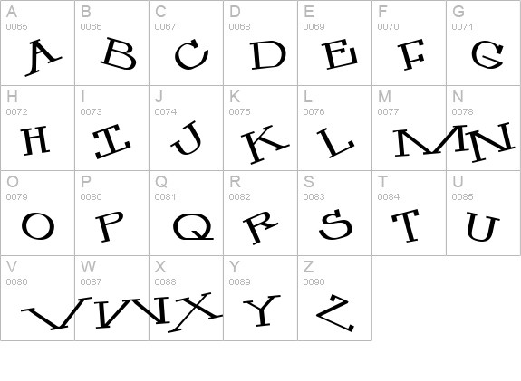 Mastillo2 Revisit uppercase A-Z preview