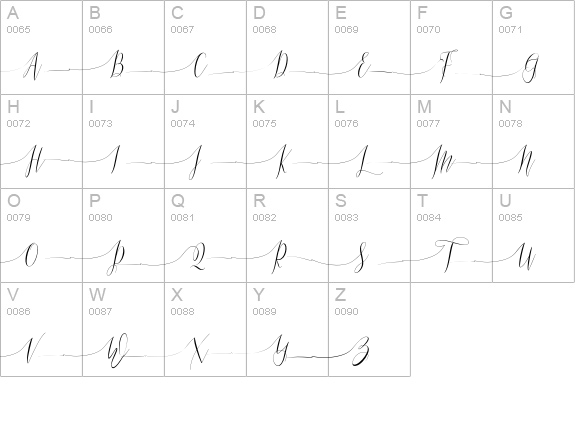 Mastura Swash uppercase A-Z preview