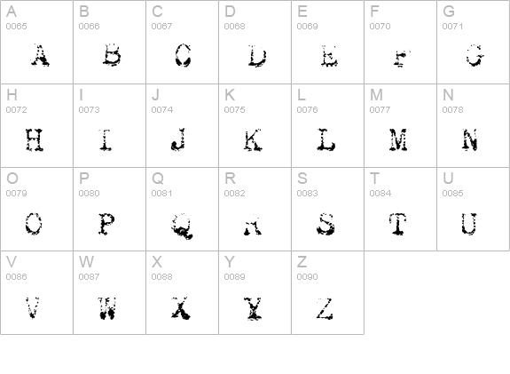 Maszyna Royal Light uppercase A-Z preview