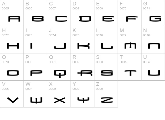 Mata-Bold uppercase A-Z preview