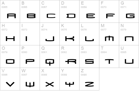 MataCondBd-Bold uppercase A-Z preview