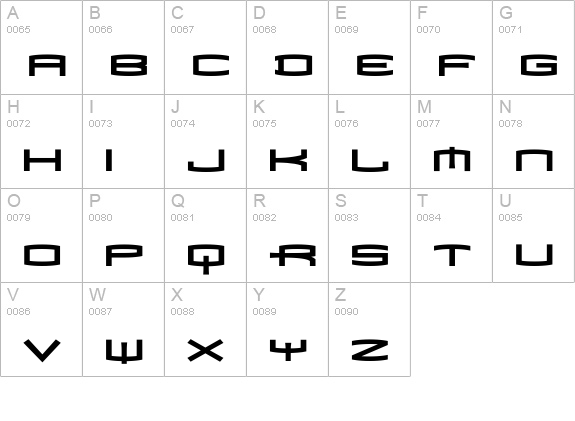 MataCondBold uppercase A-Z preview
