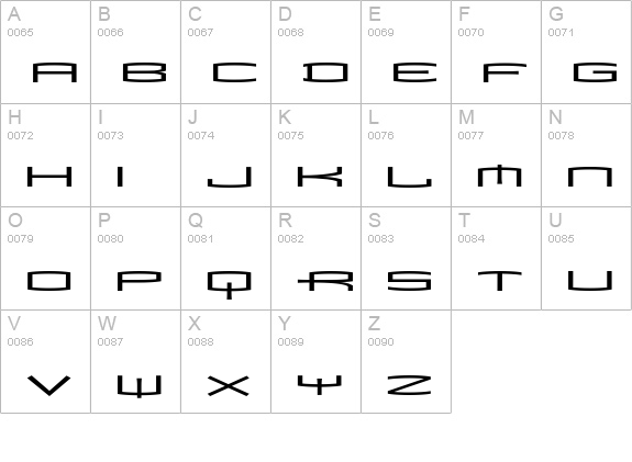 MataRegular uppercase A-Z preview