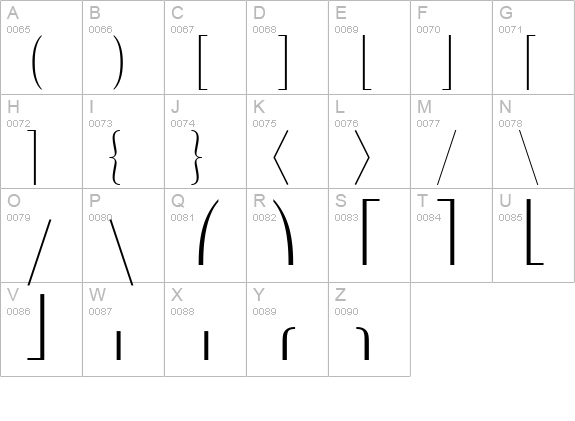 Math Extensions A uppercase A-Z preview