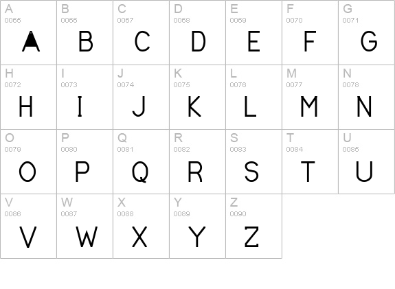 MathMajor uppercase A-Z preview