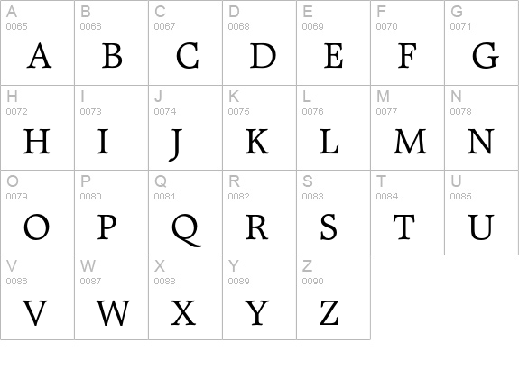 Matt Antique uppercase A-Z preview