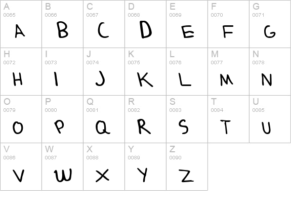 Matt9 uppercase A-Z preview