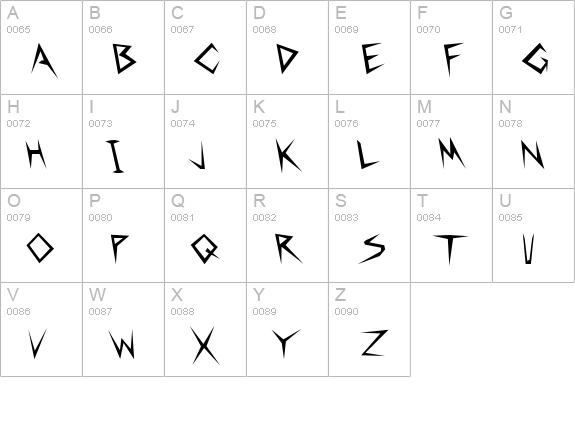 Matthews Regular uppercase A-Z preview
