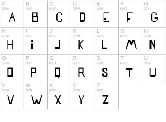 Mattress uppercase A-Z preview