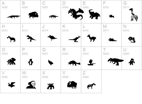 MattsPicts Regular uppercase A-Z preview