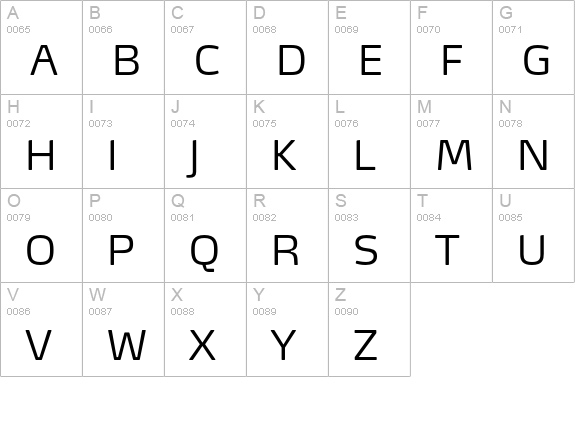 Max-Light uppercase A-Z preview
