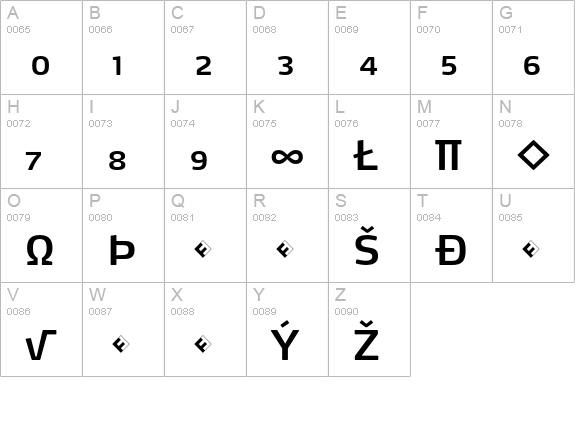 Max-SemiBoldExpert uppercase A-Z preview