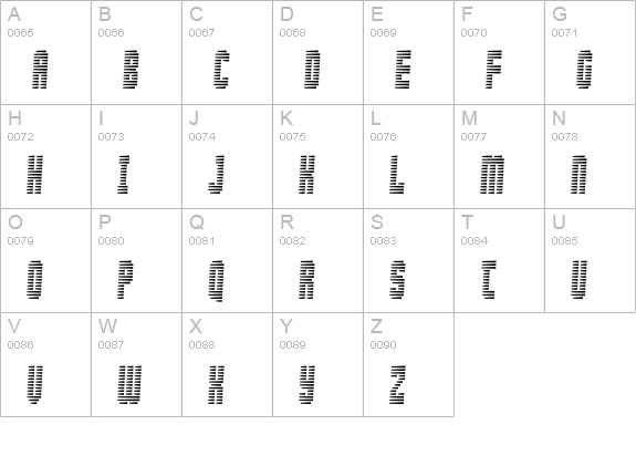 Maximum Security uppercase A-Z preview