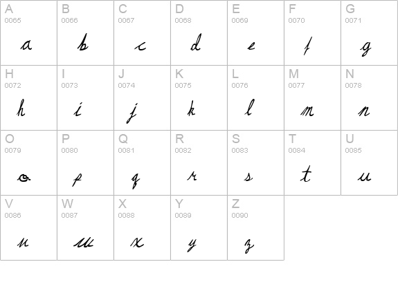 May Queen uppercase A-Z preview