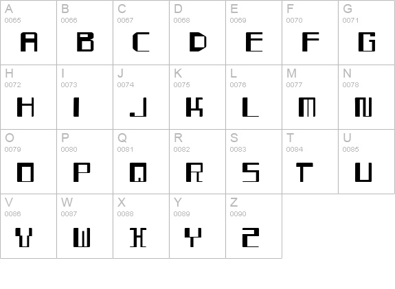 Mayday uppercase A-Z preview