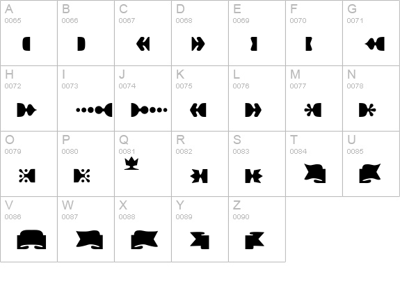 Mayo-DingBorders uppercase A-Z preview