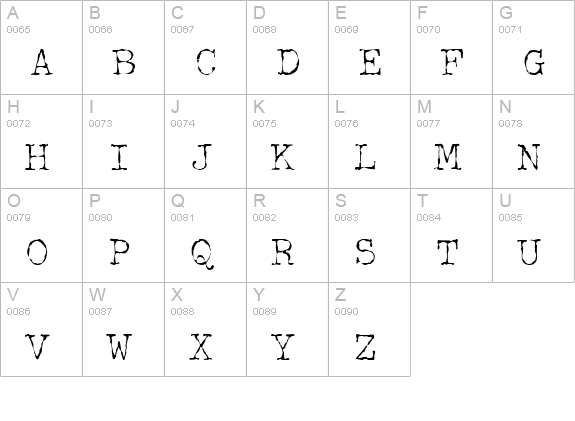 McGarey Regular uppercase A-Z preview