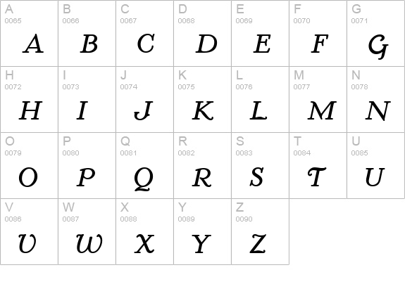 McKenna Handletter NF Bold Italic uppercase A-Z preview