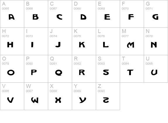 MCO NormalMachiav uppercase A-Z preview