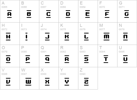 MDMA (beta) uppercase A-Z preview