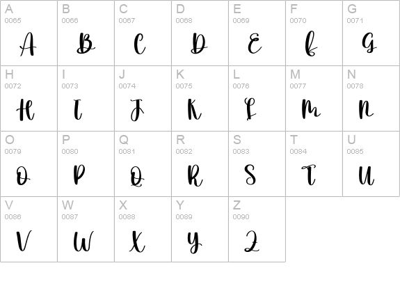 media uppercase A-Z preview