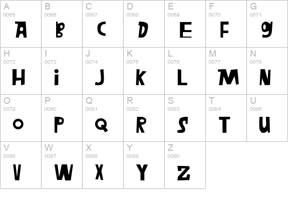 Megafon uppercase A-Z preview