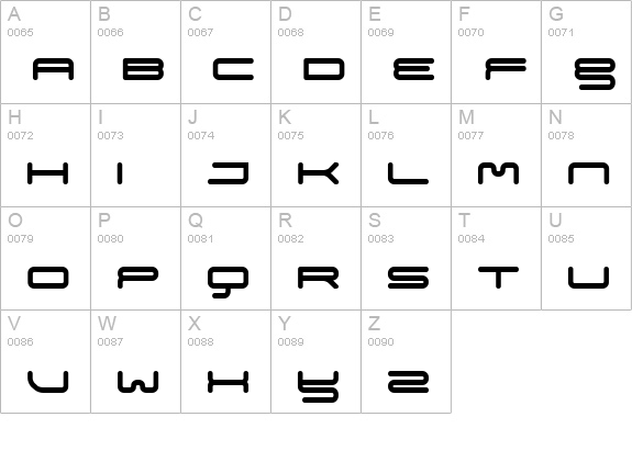 meganormal uppercase A-Z preview