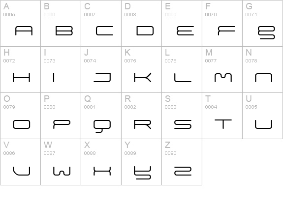 megathin uppercase A-Z preview