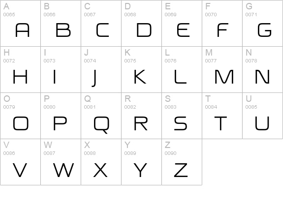 Megatrans uppercase A-Z preview