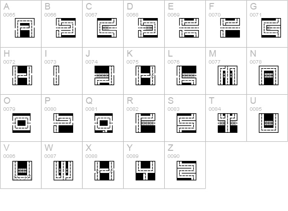 Melancholic Roadeo Regular uppercase A-Z preview