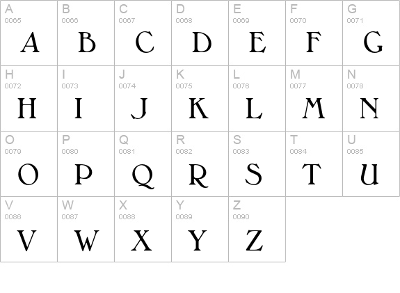 Melbourne-Medium uppercase A-Z preview