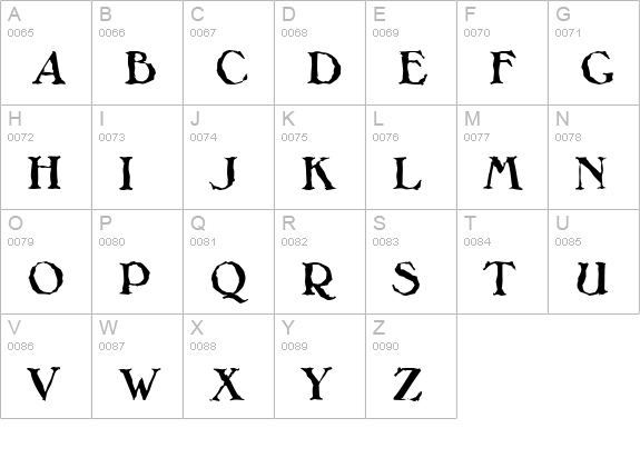 MelbourneRandom-Bold uppercase A-Z preview