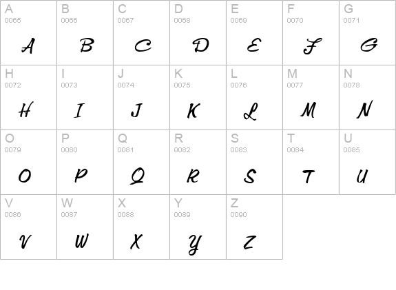 MemoExtended Italic uppercase A-Z preview
