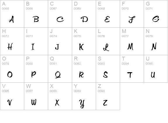 MemoExtended Normal uppercase A-Z preview