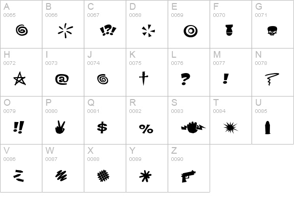 MenSwear uppercase A-Z preview