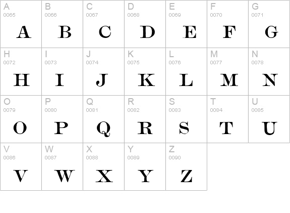 Mercantile Regular HPLHS uppercase A-Z preview