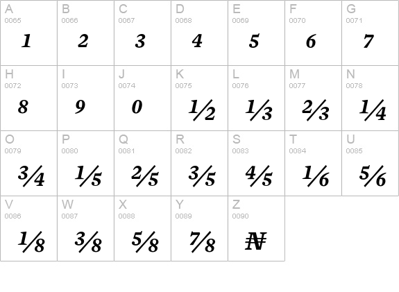 Mercury Numeric G2 Semi Italic uppercase A-Z preview