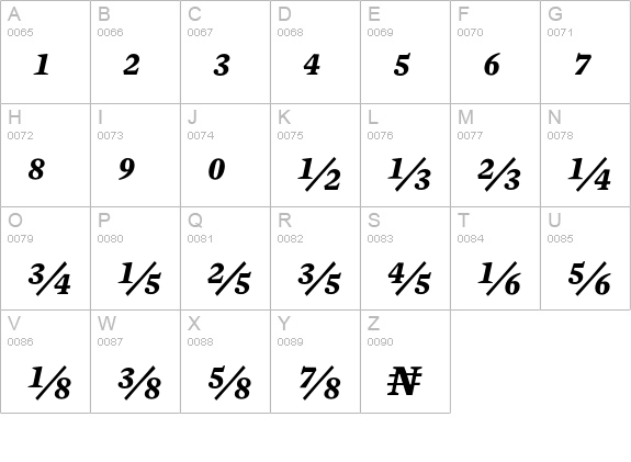 Mercury Numeric G3 Bold Italic uppercase A-Z preview