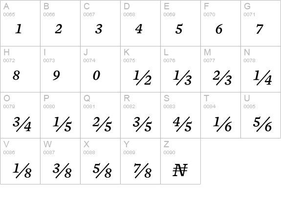 Mercury Numeric G3 Italic uppercase A-Z preview