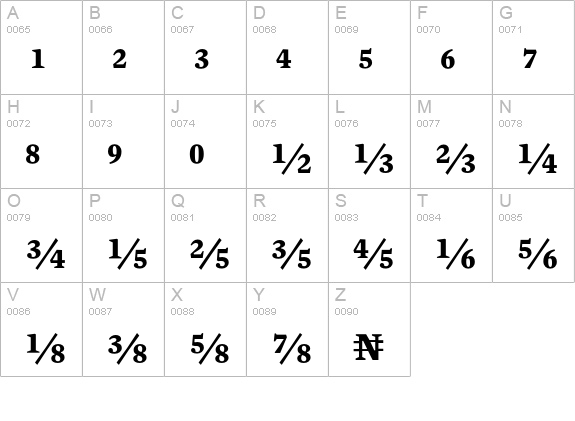 Mercury Numeric G4 Bold uppercase A-Z preview