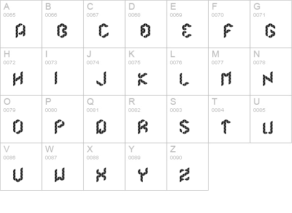 Merkur uppercase A-Z preview