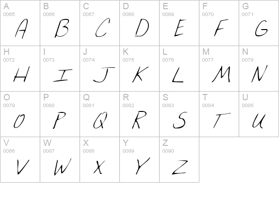 Merri Christina Italic uppercase A-Z preview