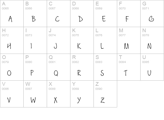 Mesa-Bold uppercase A-Z preview