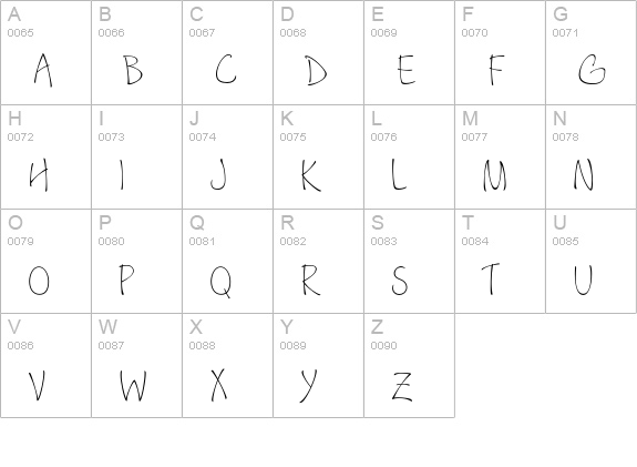 Mesa-RegularTallCaps uppercase A-Z preview