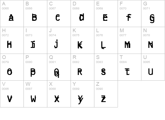 message uppercase A-Z preview