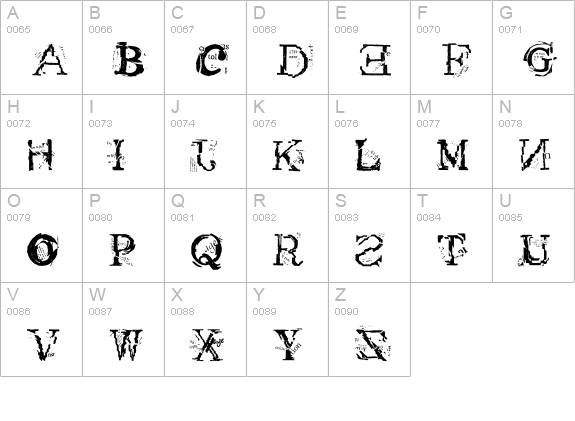 Metacopy Plain uppercase A-Z preview