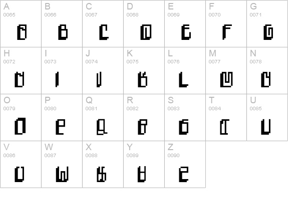 Metal uppercase A-Z preview